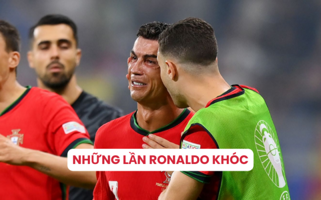 Những lần Cristiano Ronaldo khóc trên sân cỏ